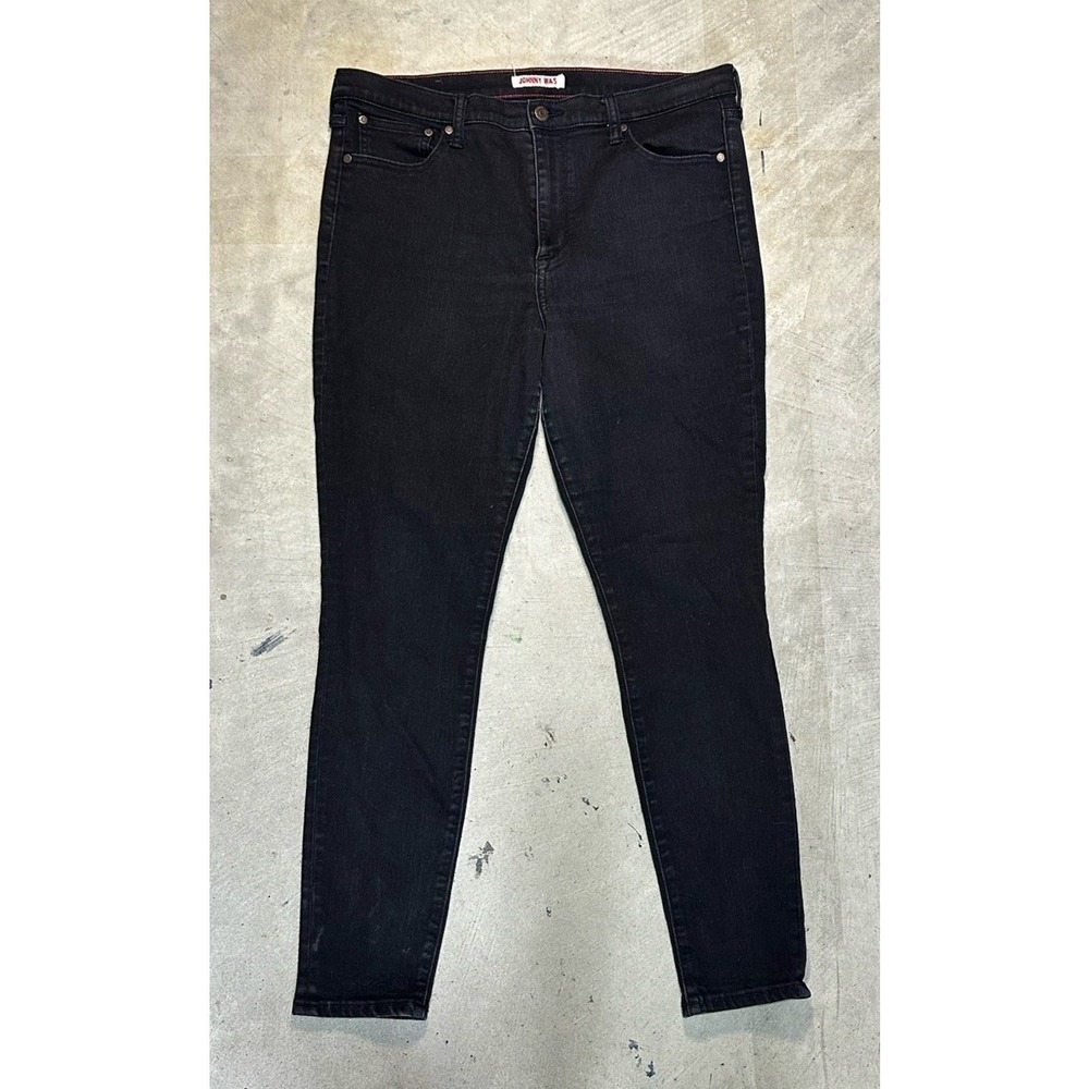 Johnny Was High Rise Skinny Jeans Stretch Denim Black (JWD1001) Size 32